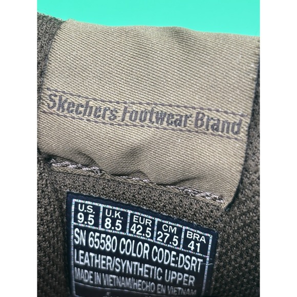 Skechers Relaxed Fit Air Cooled Memory Foam Men's 9.5 Brown Walking Shoes - Picture 9 of 10